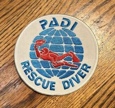 PADI RESCUE DIVER Patch, Scuba Diving Certification