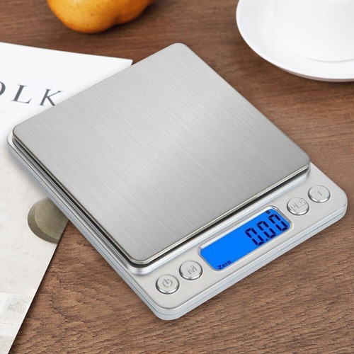 2kg/3kg/500g Gram Scale LCD Display Precision Food Meat Scale for Jewelry/Baking - Imagen 21 de 21