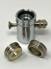 Faucet Adapter Diverter Valve, chrome 1/4", compression, made in USA, 2 adapters