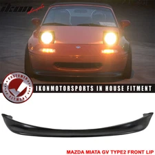 Fits 90-97 Mazda Miata MX-5 GV Type 2 Front Bumper Lip Spoiler PU Chin Splitter