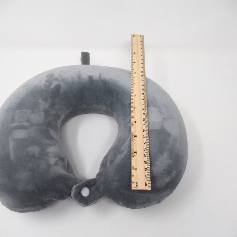 Memory Foam Travel Neck Pillow with Comfort Snap - Soft & Ships Fast  