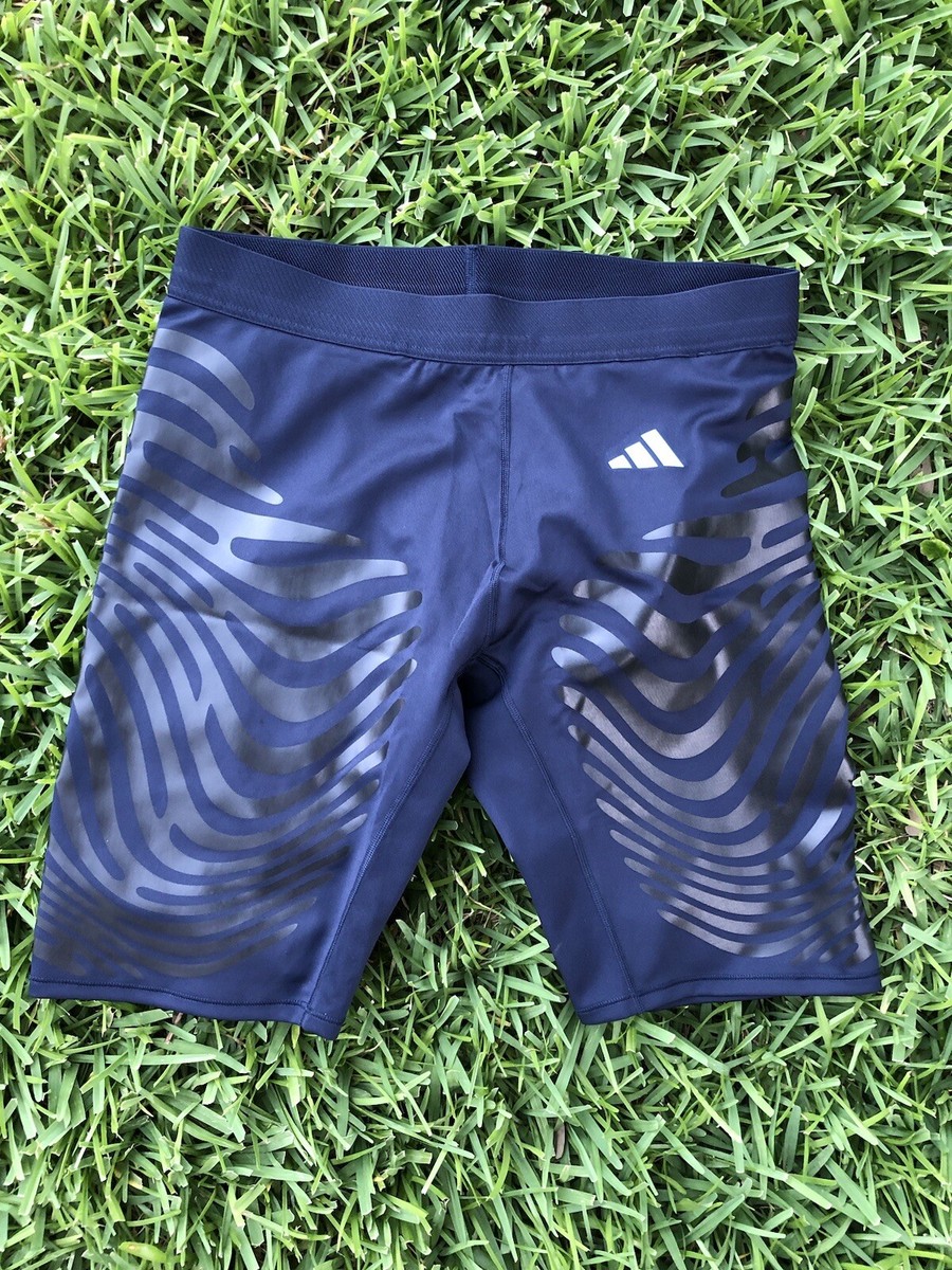 Adidas Aeroready Adizero Control Blue Running Short Tights