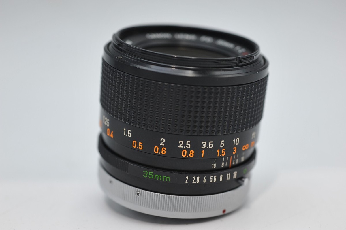 Canon FD 35mm F/2 S.S.C. Concave MF Lens | eBay