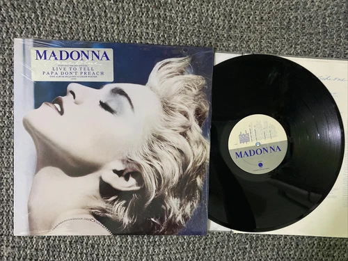 Madonna Lp True Blue 1986 N. M / Vinyl V. G+!In Shrink Original Press