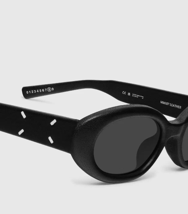 Gentle Monster x Maison Margiela MM107 Cuero Negro 100% Corea del Sur (FEDEX) Foto 2 de 4