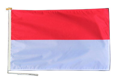 Monaco Flagge 3 Fuß x 2 Fuß (90 cm x 60 cm) mit Seil und Knebel - NUR EINE