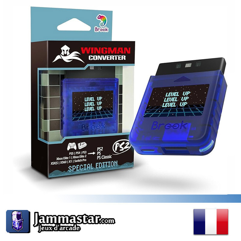 Jouer sur PS2 avec manette PS5 sans fil grâce au convertisseur Wingman Brook