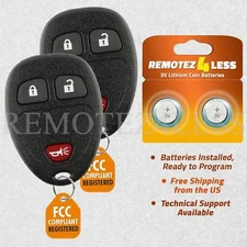 2 Remote for 2007 2008 2009 2010 2011 2012 2013 2014 2015 GMC Acadia Keyless
