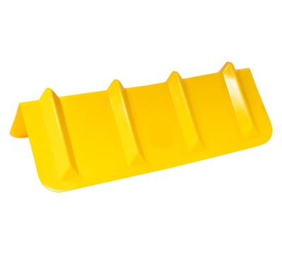 8''x8''x24'' Yellow Flatbed Corner Protector - V Shaped Edge Guard for Straps