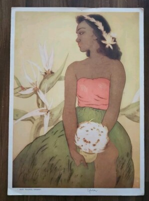 Royal Hawaiian Hotel Dinner Menu John Kelly 1954 Hula Dancer | eBay