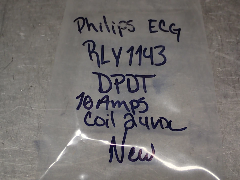 Philips ECG RLY1143 Relay DPDT 10A 24VDC Coil New Old Stock - Image 2 of 4