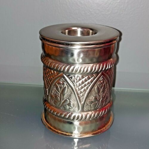 Nouveau PORTE-BOUGIE lampe à thé votive ZODAX métal 4,75 pouces de haut x 3,75 pouces fabriqué en Inde - Photo 1 sur 3