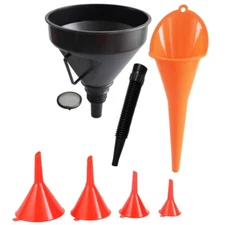 6Pcs Automotive Funnels Set for Filling Coolant/Gasoline/Water/Engine Oil Tool