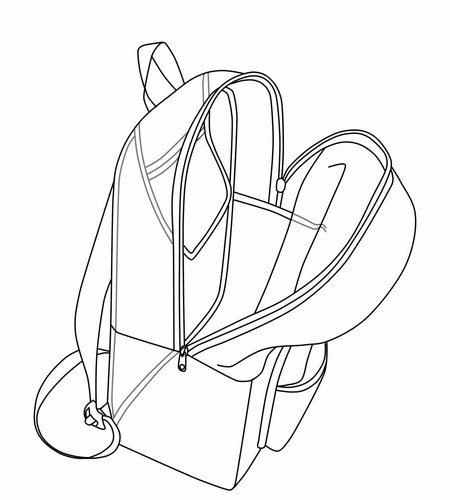 Mochila plegable de malla para ver a través de la bolsa de libros escolares playa caminata viaje gimnasio mochila - Imagen 45 de 54