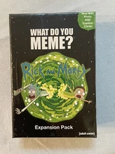 Rick & Morty What Do You Meme Party Game Expansion Pack Adult Swim Sealed New