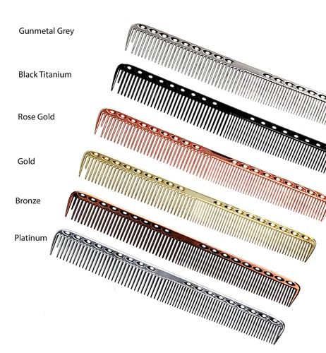 Friseurkamm Aus Metall - Friseure - Friseure - 2 Größen Und 8 Farben. > - Bild 1 von 16