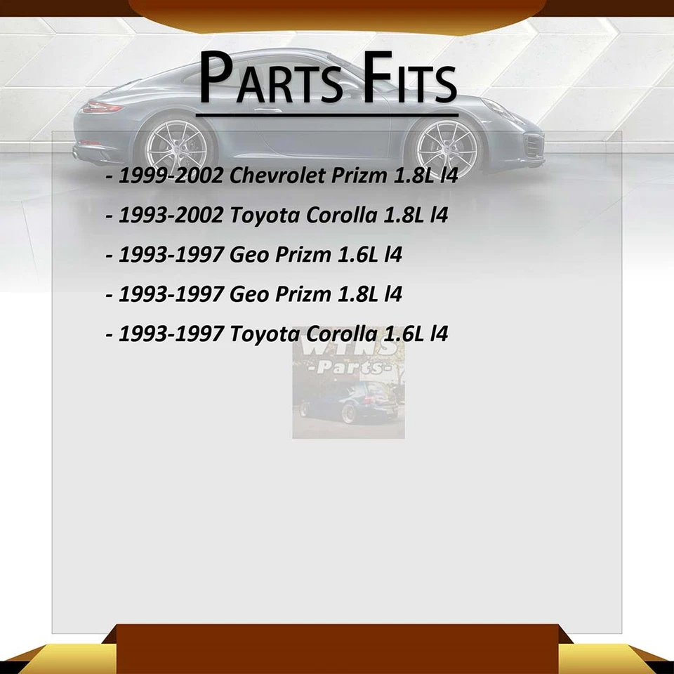 For 1993-1997 Toyota Corolla 1.6L 2x Suspension Struts Front - Image 2 of 4