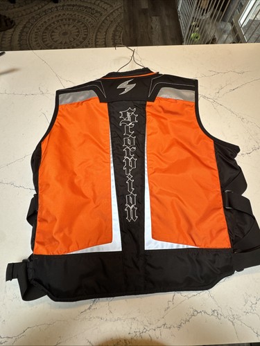Scorpion EXO Motorcycle Vest Jacket Men’s S-Lg Orange/Black Get Stung Sleeveless - Picture 3 of 3