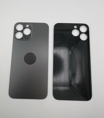 Backglass Rückseite iPhone 13 Pro Max Glas BIG HOLE Graphite Graphit Grau