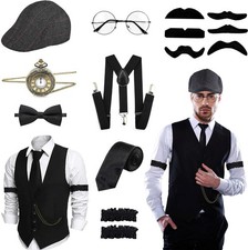 Peaky Blinders Kostüm, Karneval Kostüm karneval kostüm Herren, Mafia 20er Jahre 