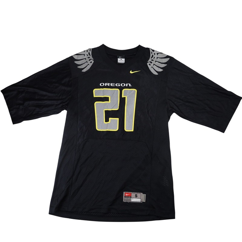 Vintage Nike University of Oregon Ducks Mens Small Football Jersey Black