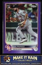 Joe Perez 2022 Topps Chrome Update Purple Refractor #USC186 Astros Rookie RC