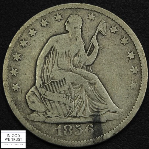 1856-P Seated Liberty Half Dollar — photo from the most recent tracked eBay sale