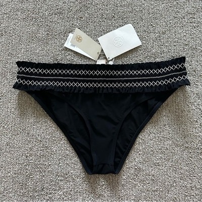 Tory Burch Womens Costa Hipster Bottom Black XL