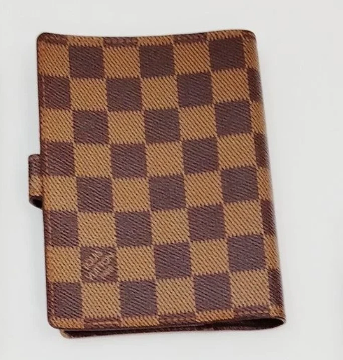 NICE! US SELLER Vintage Louis Vuitton Damier Ebene Agenda PM Planner With Ruler - Image 2 of 3