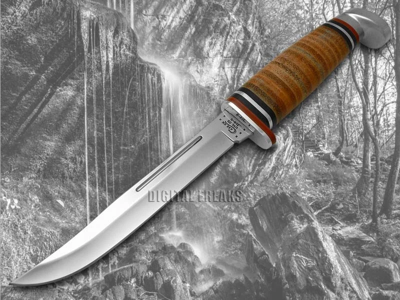 Case xx Slim Fixed Blade Hunter Knife Polished Leather Handle 00381 - Image 2 of 4