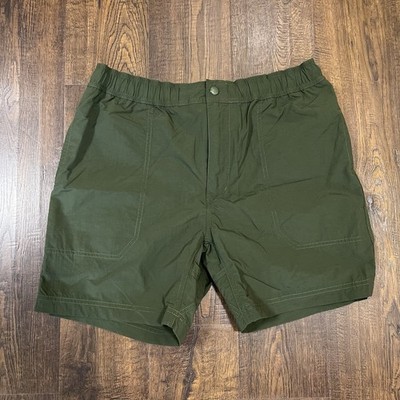 BEST MADE CO Men's Nylon Hiking Outdoor Shorts Size Medium Dark Green 6  Inseam
