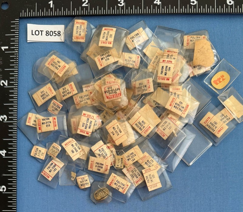 Lot #8058 Quantity of Vintage Wrist Watch Crystals Assorted sizes and Shapes