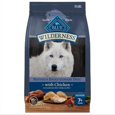 Blue Buffalo Wilderness High-Protein Natural Senior Dry Dog Food, Chicken Recipe