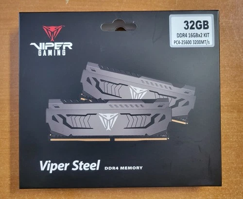 Viper Steel 32GB (2x16GB) DDR4 3200MHz C16 - Thumbnail 4