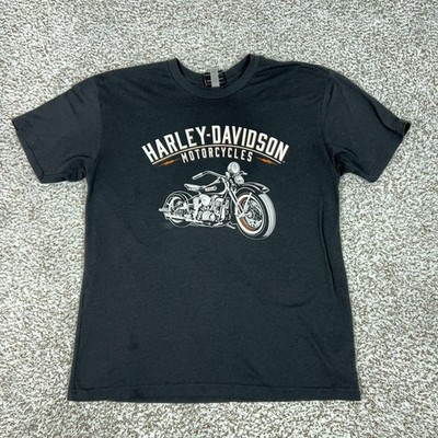 Harley Davidson Shirt Mens Large Gray WarHorse Ocala FL Motorcycle