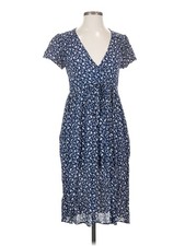 Christy Dawn Women Blue Casual Dress P
