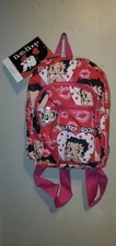 Betty Boop Backpack Mini 10"  Pink New