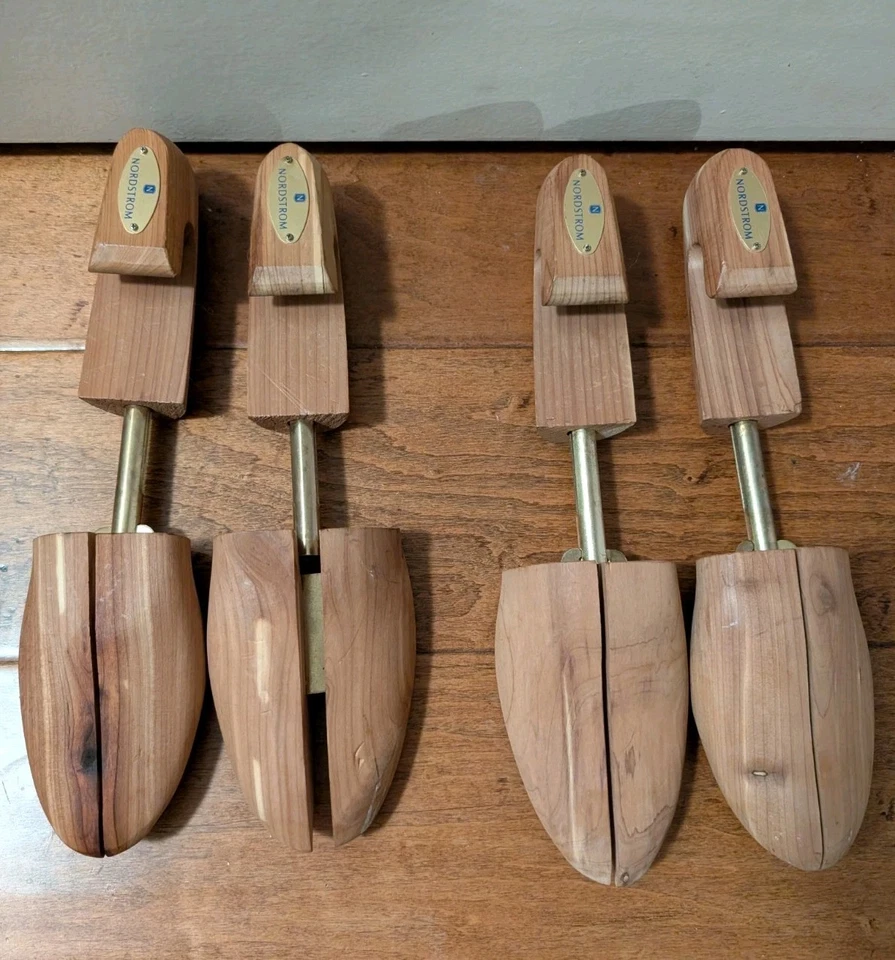 VTG Wooden Shoe Stretchers Trees Mixed Lot 3 Pairs 3 Singles 12 Total Nordstrom - Image 2 of 4