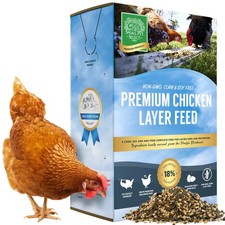 Chicken Layer Feed, Non-GMO, Corn Free, Soy Free, 18 Protein,10 lb