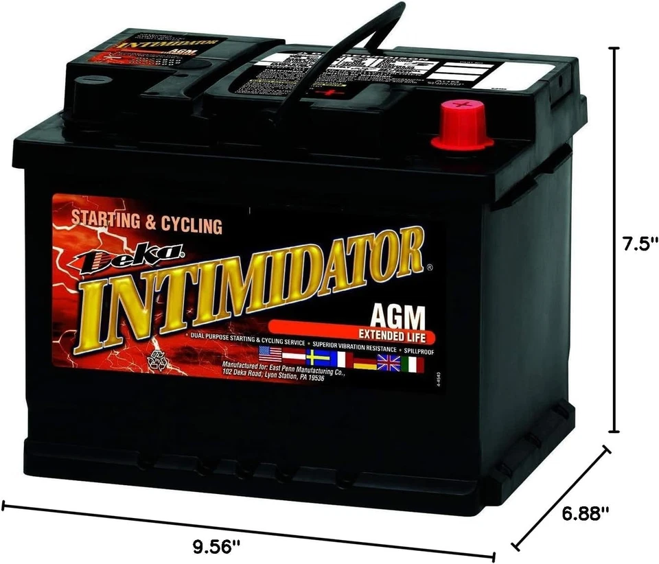 SALE🔥Deka 9A47 AGM Intimidator Automotive Battery CCA 600, RC 100, BCI Group 47 - Изображение 3 из 3