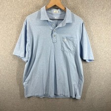 Johnnie-O Polo Shirt Mens XL Blue Featherweight Golf Performance Soft UPF 50