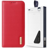 DUX Ducis Hivo Samsung Galaxy S23+ LederhüLle Rot Rfid Mit Klappe
