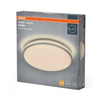 Led Deckenleuchte Metall Silber Osram 3000K Ø49Cm BüRo Deckenlampe Wohnzimmer