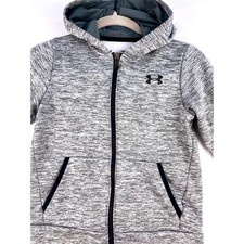 Under Armour Kids Grey Space Dye Full Zip Fle...