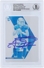 Tua Tagovailoa Miami Dolphins Signed 2020 Panini Mosaic 203 #1/1 BAS Rookie Card. rookie card picture