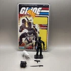 1985 Hasbro G.I. Joe Snake Eyes 34 Back Card Unpunched Complete Figure w/ Timber