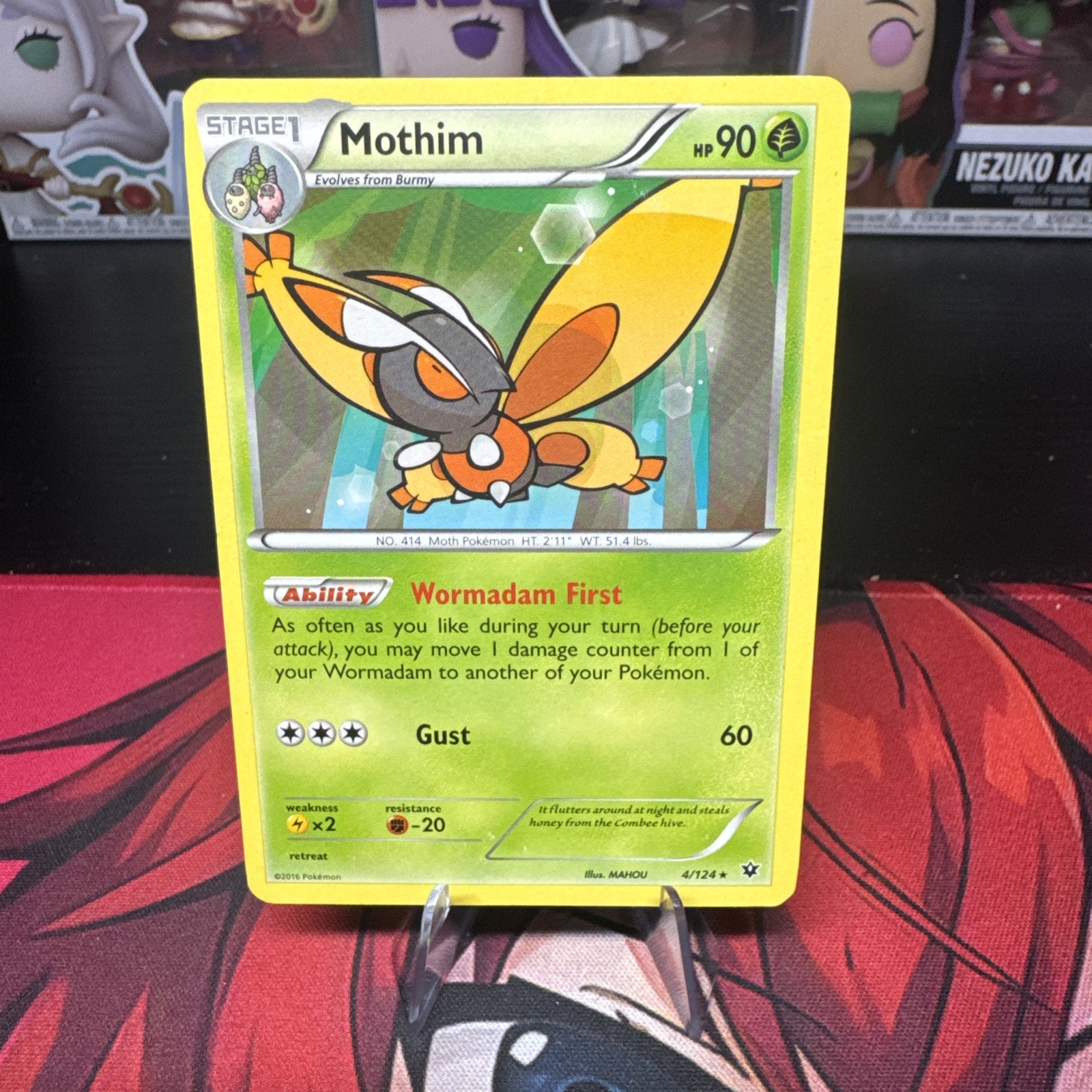 Pokemon TCG Mothim 4/124 Fates Collide MP