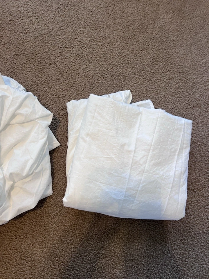 Juego de sábanas PiuBelle Piu Belle Queen 100 % algodón Portugal ropa de cama de lujo 2 piezas nuevo sin etiquetas Foto 4 de 4