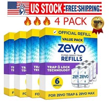 Zevo Flying Insect Trap Refill Cartridges -Easy to Use 24 Refill Cartridges