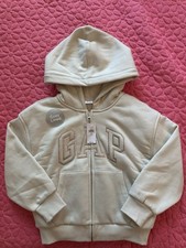 NEW W/ TAGS Gap Hoodie Fleece Cozy Jacket Girls 6-7Y Full Zip